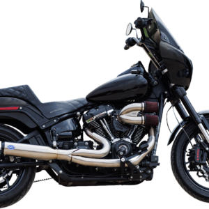Exhaust 2:1 Qualifier Race Only Stainless M8 Softail 18-23