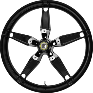 WHEEL FRONT DAYTONA NON ABS DUAL DISC SOLID BLACK 21"