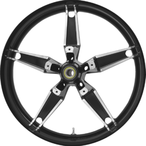 WHEEL FRONT DAYTONA NON ABS DUAL DISC BLK CUT 21"