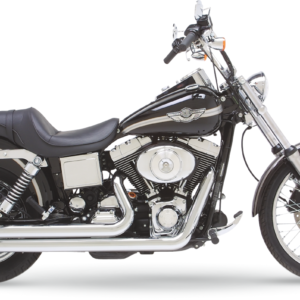 BIG SHOTS STAGGERED EXHAUST - CHROME - DYNA