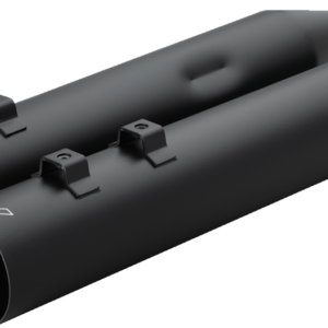 MUFFLER 4.0" M8 STRAIGHT CUT BLACK