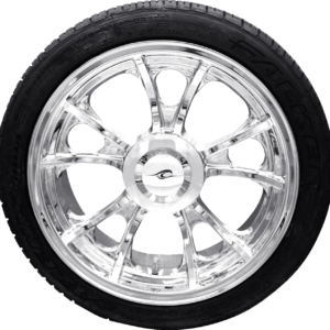 WHEEL REAR LARGO 3D TRIKE W/TIRE 18" CHR