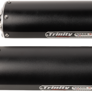 EXHAUST DUAL BLACK RZR XP1000