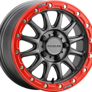 WHEEL ALPHA GM W/RED RING 15X10 5X114.3  +25