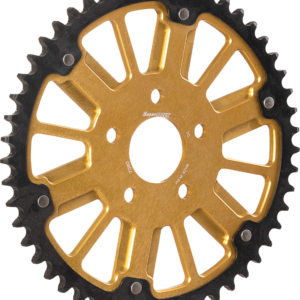 REAR STEALTH SPROCKET Black teeth / Gold ALUM core 48T