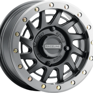 WHEEL SQUAD STN BLK W/ GM RING 15X7 4X137 +10