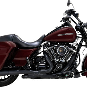 MUFFLERS TWIN SLASH ROUND BLACK TOURING