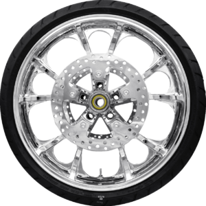 WHEEL FRONT LARGO W/TIRE ABS (TPMS) CH 21"  08-23 TOURING