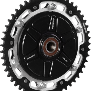 CUSHDRIVE SPROCKET BLACK HUB, SILVER CARRIER 51T