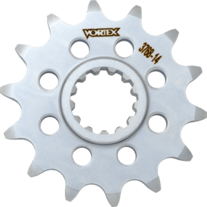 SPROCKET VORTEX STEEL FRONT 520-14 TOOTH SILVER