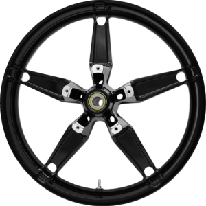 WHEEL FRONT DAYTONA ABS DUAL DISC (TPMS) SOLID BLACK 21"