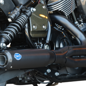Exhaust Qualifier 2:1 Guardian Blk Race Only Indian Chief