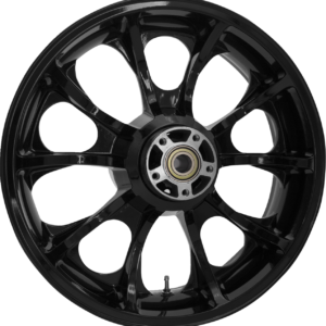 WHEEL REAR LARGO 3D SINGLE DISC W/ABS BLACK 18" 09-23 TOUR