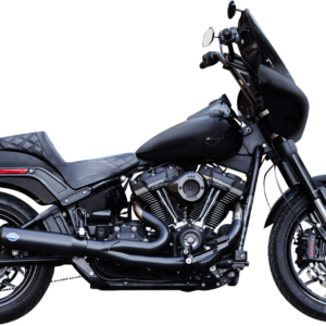Exhaust 2:1 Qualifier 50 State Black M8 Softail 2018-23
