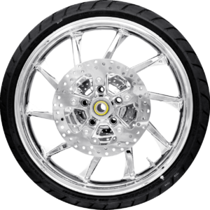 WHEEL FRONT HURRICANE W/TIRE ABS (TPMS) CH 21"  08-23 TOUR