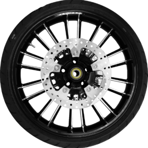WHEEL FRONT ATLANTIC W/TIRE ABS (TPMS) BLACK CUT 21"