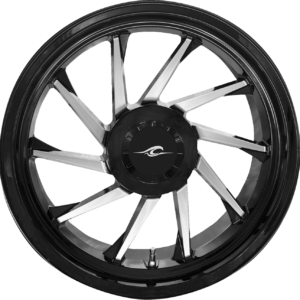 WHEEL REAR LEFT HURRICANE 3D TRIKE 18" BLACK/CHROME