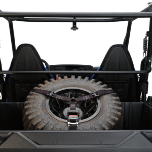 SPARE TIRE Y-STRAPS UTV BLK MSE