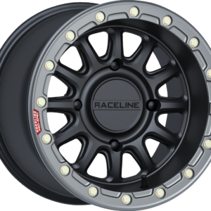 WHEEL ALPHA BLK W/ GM RING 15X10 4X156 +10MM
