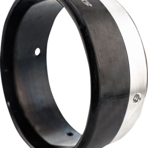 END CAP 4.50" BILLET CUT TIP - CARBON FIBER