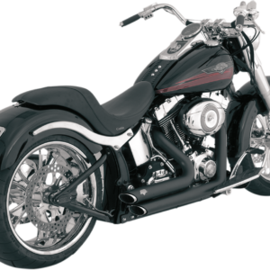 SHORTSHOTS STAGGERED EXHAUST - BLACK - SOFTAIL