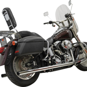 Exhaust Drag Pipe Duals Chrome Softails 86-2017