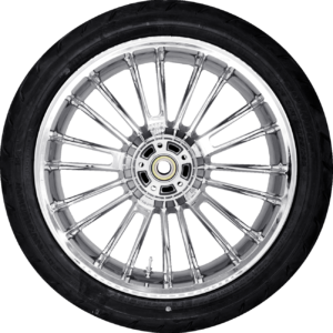 WHEEL REAR ATLANTIC W/TIRE ABS (TPMS) CH 18" 09-23 TOURING
