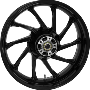WHEEL REAR HURRICANE SINGLE DISC W/ABS BLACK 18" 09-23 TOUR