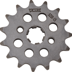 SPROCKET VORTEX STEEL FRONT 420-15 TOOTH SILVER