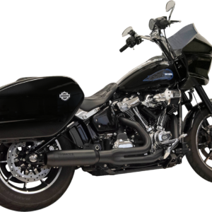 EXHAUST SUPERBIKE 2:1 BLACK 4" MUFFLER M8 SOFTAIL 2022-25