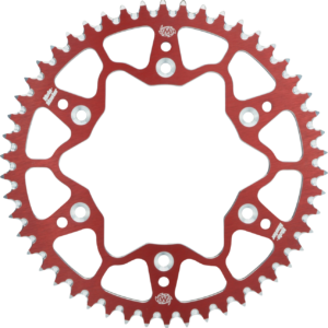 7075 SERIES ALU SPROCKET (RED, 428-48T) SUZUKI, YAMAHA