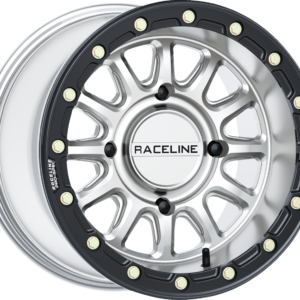 WHEEL ALPHA SVR W/ BLK RING 15X10 4X156 +10MM