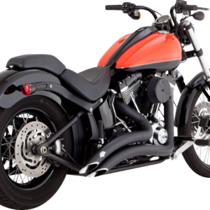 EXHAUST BIG RADIUS MATTE BLK 86-09 SOFTAIL