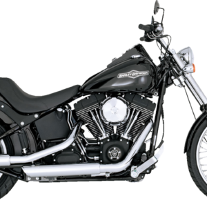 MUFFLERS 3" TWIN SLASH CHROME SOFTAIL