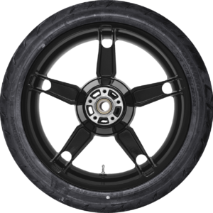 WHEEL REAR DAYTONA W/TIRE ABS(TPMS) SOLID BLACK 18"