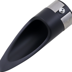 EXHAUST TIP SCALLOP BLK