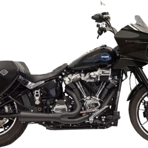 EXHAUST SHORT RIPPER 2:1 W/MEGAPHONE BLACK M8 SOFTAIL