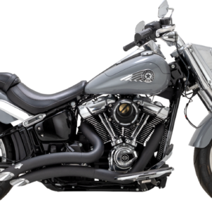 BIG RADIUS EXHAUST SYSTEM - BLACK - SOFTAIL