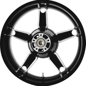 WHEEL REAR DAYTONA ABS SINGLE DISC (TPMS) BLK CUT 18"