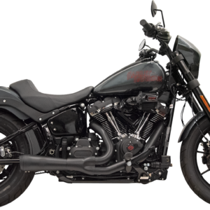 EXHAUST SHORT RIPPER 2:1 BLACK M8 SOFTAIL