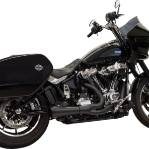 EXHAUST SHORT RIPPER 2:1 W/MEGAPHONE BLK 49 TATE M8 SOFTAIL