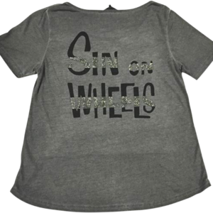 TEE WMN SINWHEELS GRY 1X