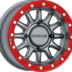 WHEEL ALPHA GM W/ RED RING 15X7 4X156 +10MM