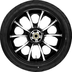 WHEEL REAR LARGO W/TIRE ABS (TPMS) SOLID BLACK CUT 18"