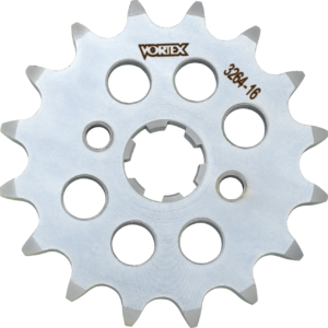 SPROCKET VORTEX STEEL FRONT 420-16 TOOTH SILVER