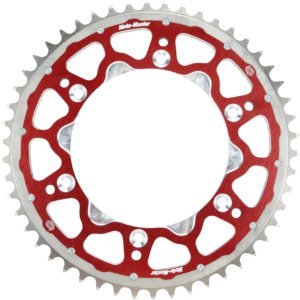 FUSION SERIES DUAL RING SPROCKET (RED, 420-48T) HONDA