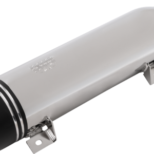 MUFFLER SHORT DUAL GROVE TIP CHROME