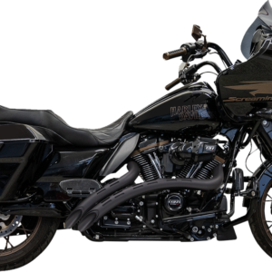 Exhaust Sweeper Black w/slotted sheilds M8 Touring 16-23