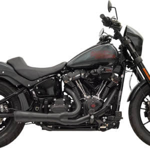 EXHAUST SHORT RIPPER 2:1 BLACK 49 STATE M8 SOFTAIL