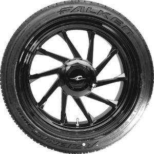 WHEEL REAR RIGHT HURRICANE 3D TRIKE W/TIRE SOLID BLACK 18"